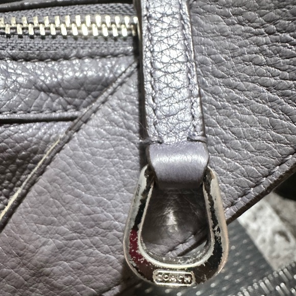 Coach Charcoal Leather Shoulder Bag - Picture 4 of 16